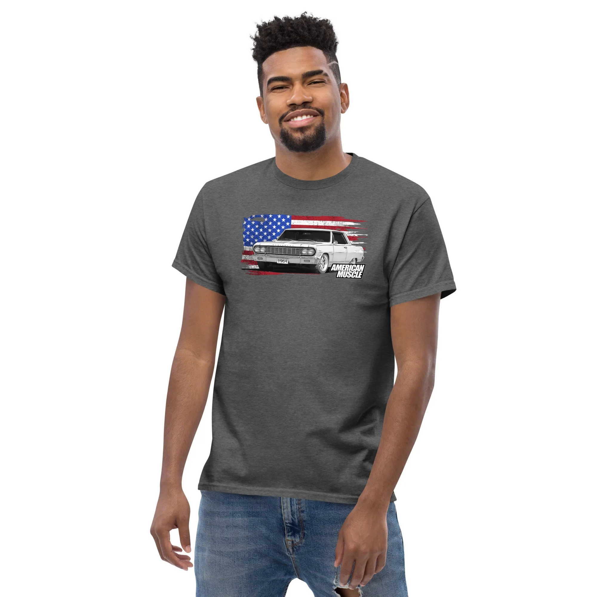 1964 Chevelle T-Shirt With American Flag Design