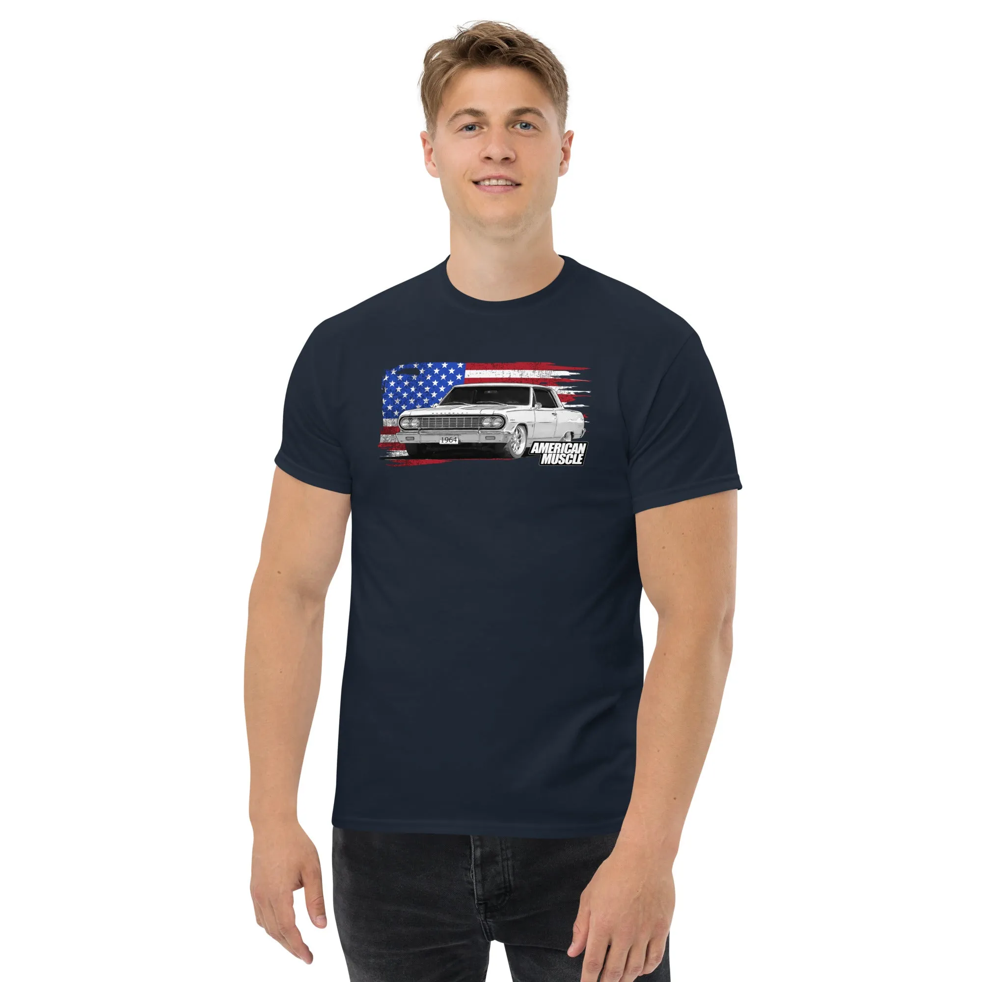 1964 Chevelle T-Shirt With American Flag Design