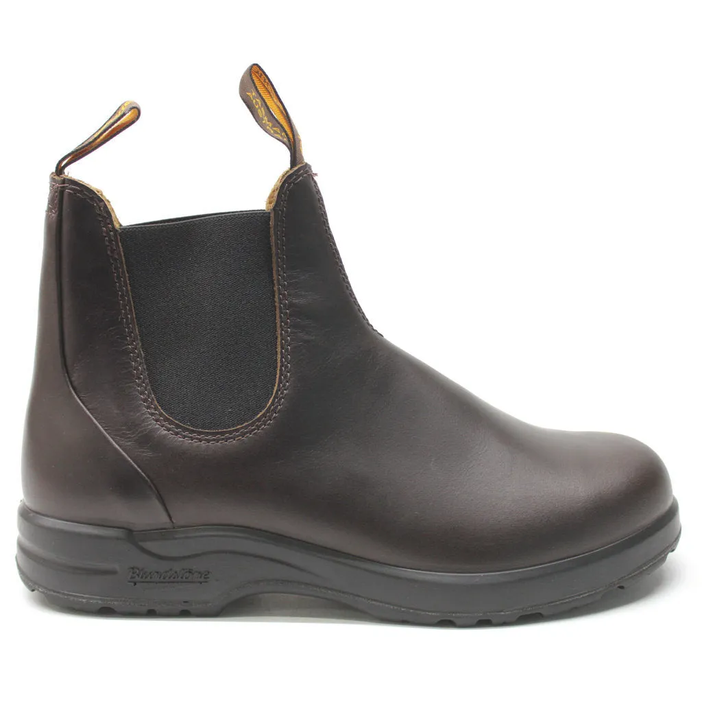 2057 Water-Resistant Leather Unisex Chelsea Boots