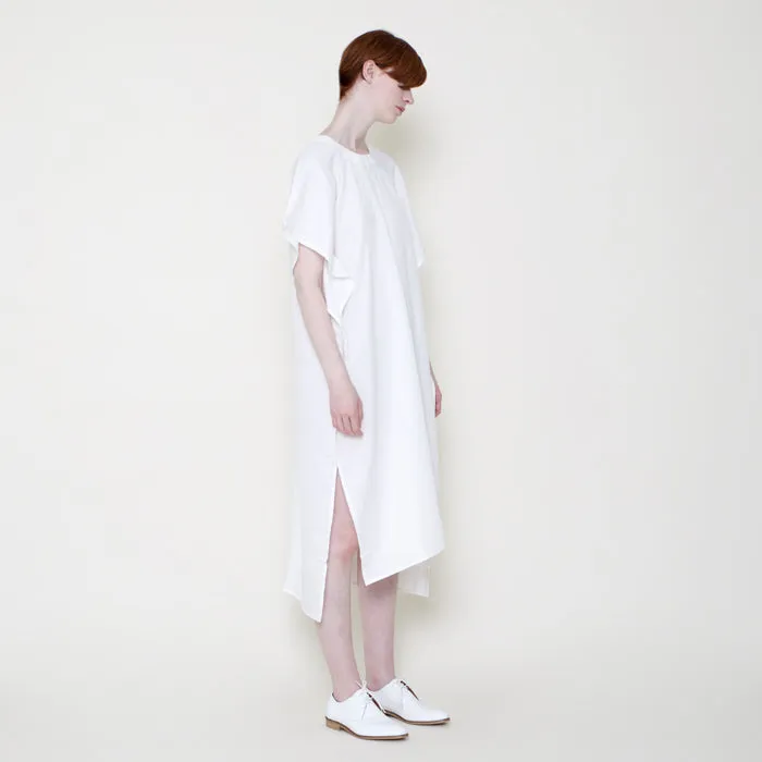 7115 by Szeki Woman Swing Midi Dress Off-White