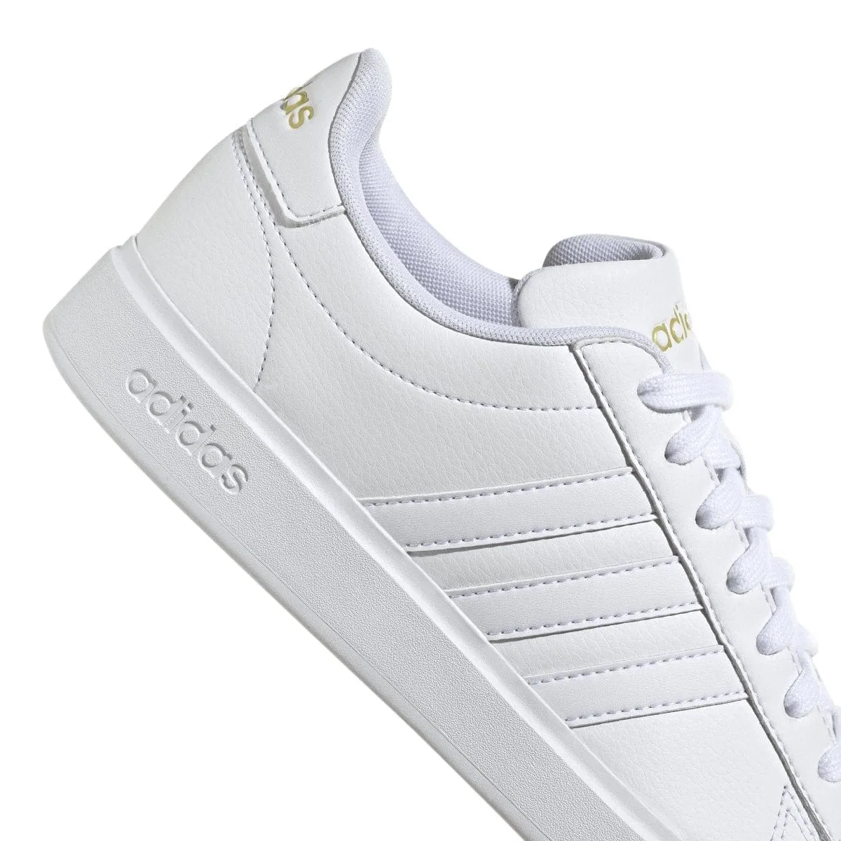 ADIDAS WOMEN'S GRAND COURT CLOUDFOAM LIFESTYLE COURT TRIPLE WHITE SHOES