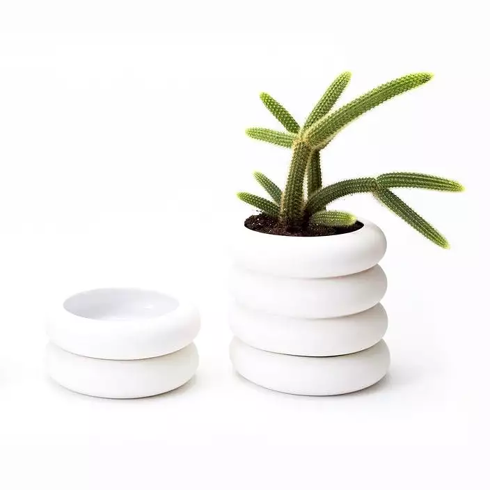 Areaware Stacking Planter - Short White