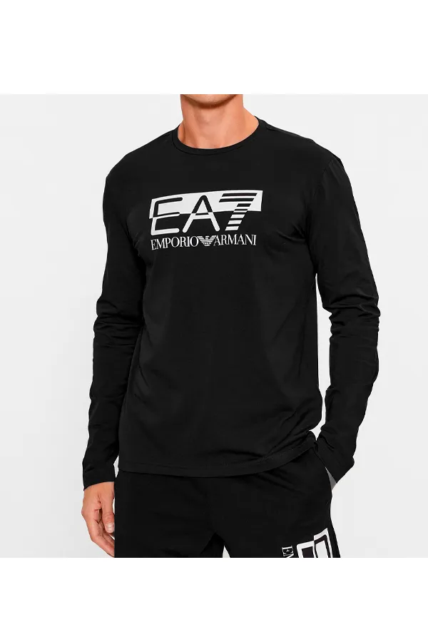 Armani EA7 Regular L/S Shadow Logo Black