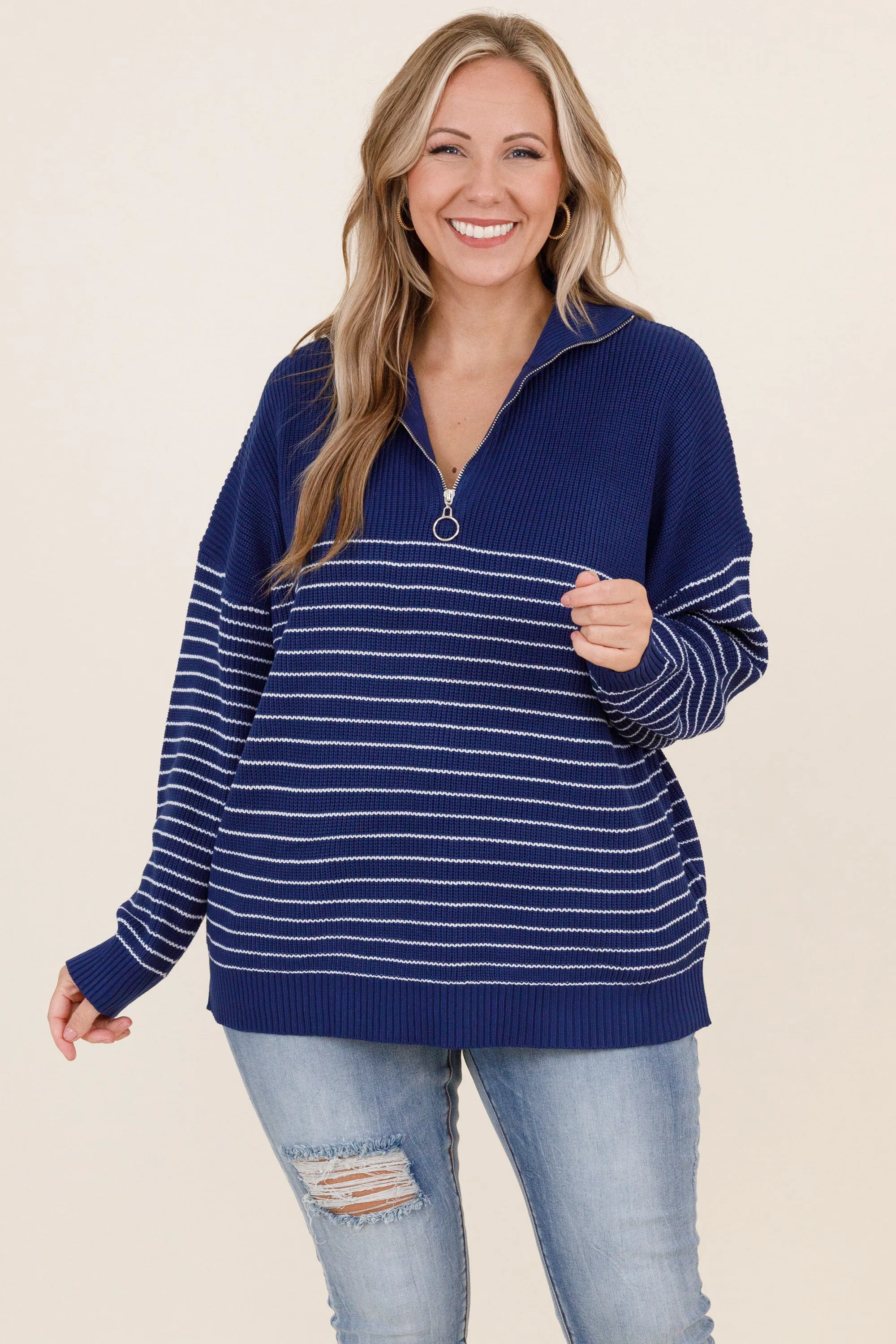 As It Was Pullover, Navy