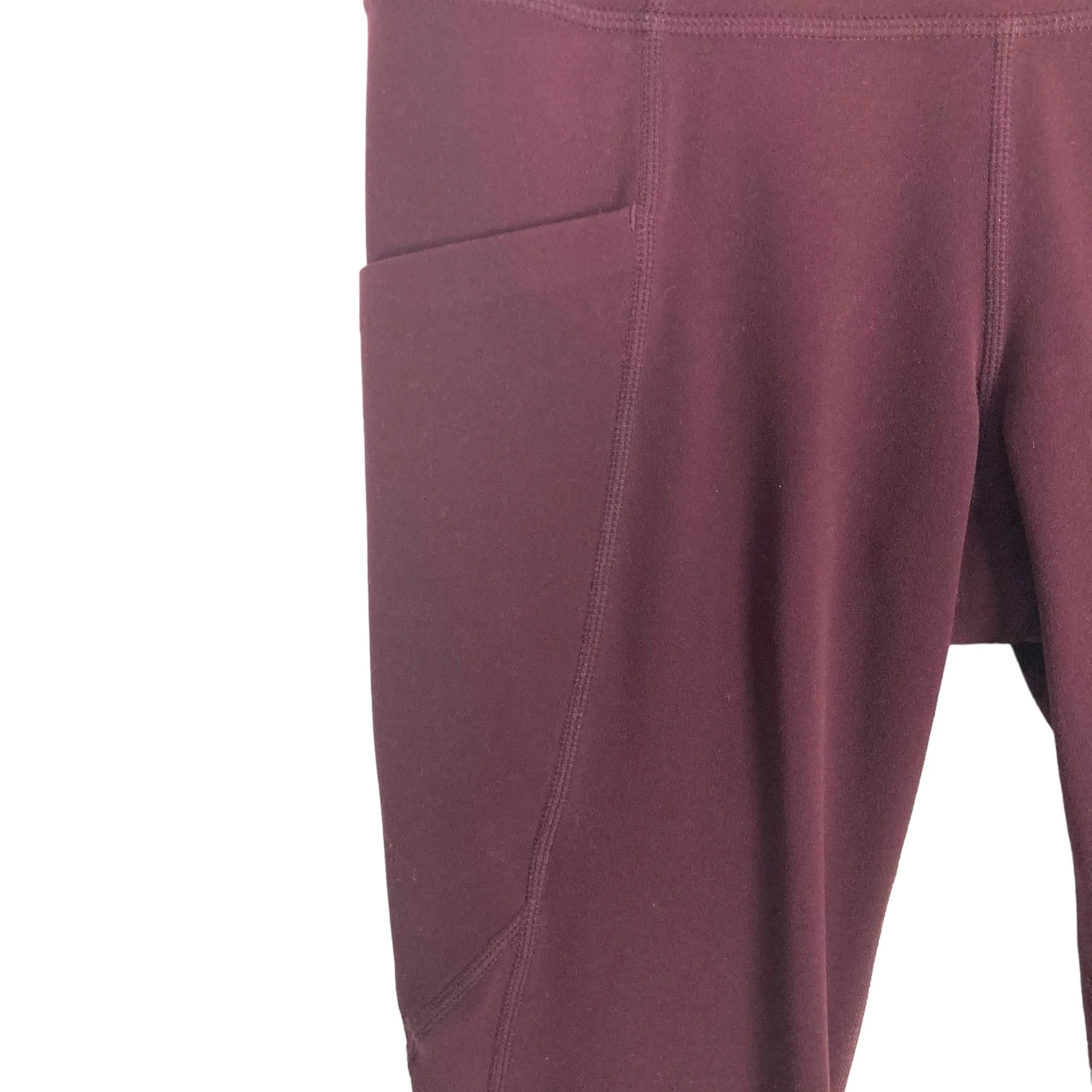 Athleta Wine with Side Pockets Leggings- Size XS (Inseam 26”)