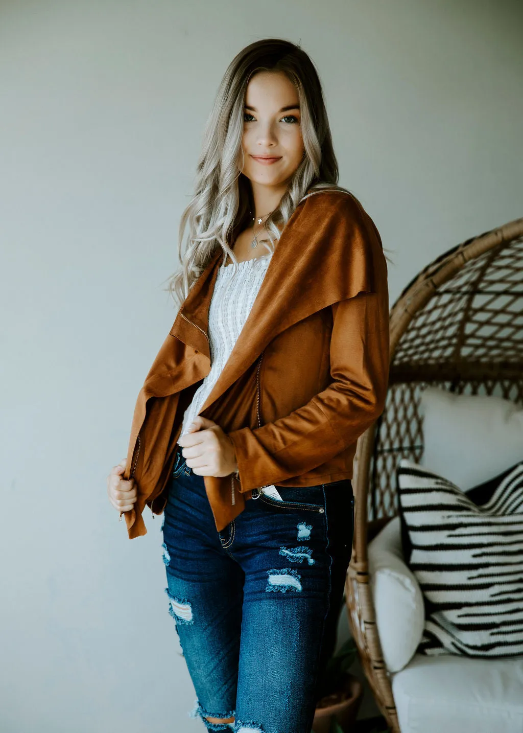 Bailey Suede Moto Jacket FINAL SALE