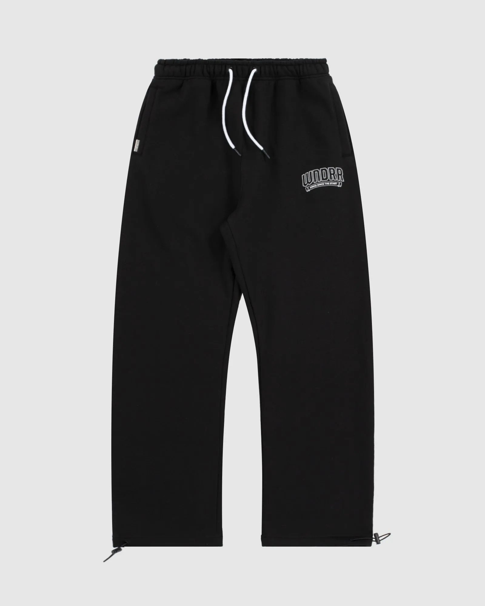 BANNER STRAIGHT TRACKPANT - BLACK