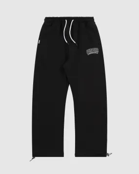 BANNER STRAIGHT TRACKPANT - BLACK