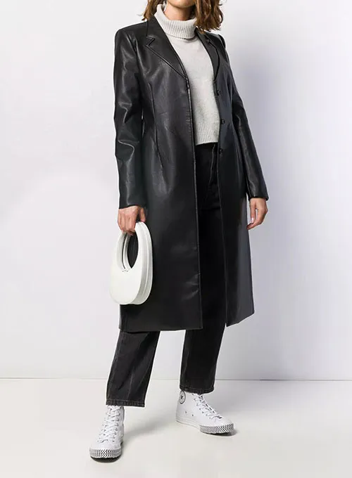 Beatrice Leather Trench Coat