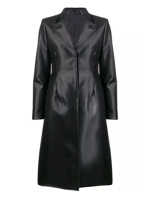 Beatrice Leather Trench Coat