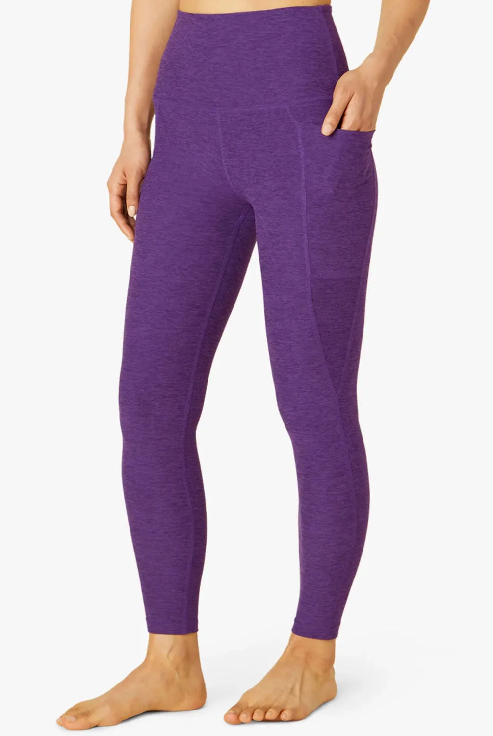 Beyond Yoga Spacedye Out of Pocket High Waisted Midi Legging - Dahlia