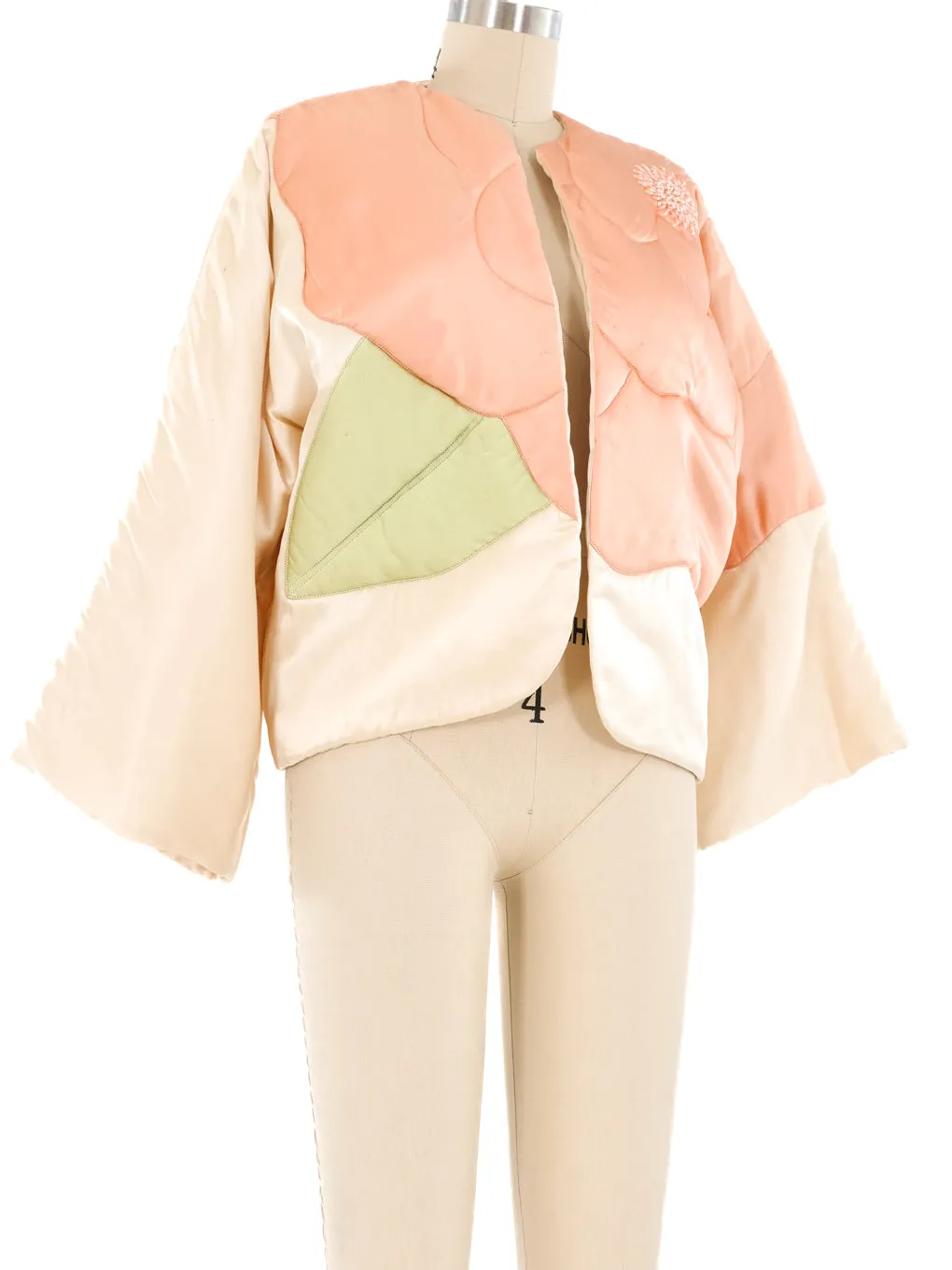 Bill Tice Quilted Pastel Silk Jacket