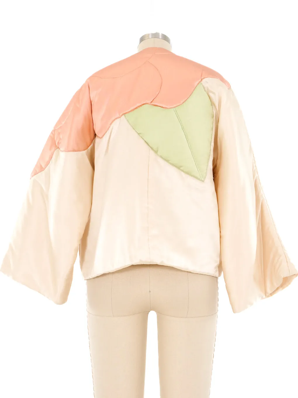 Bill Tice Quilted Pastel Silk Jacket