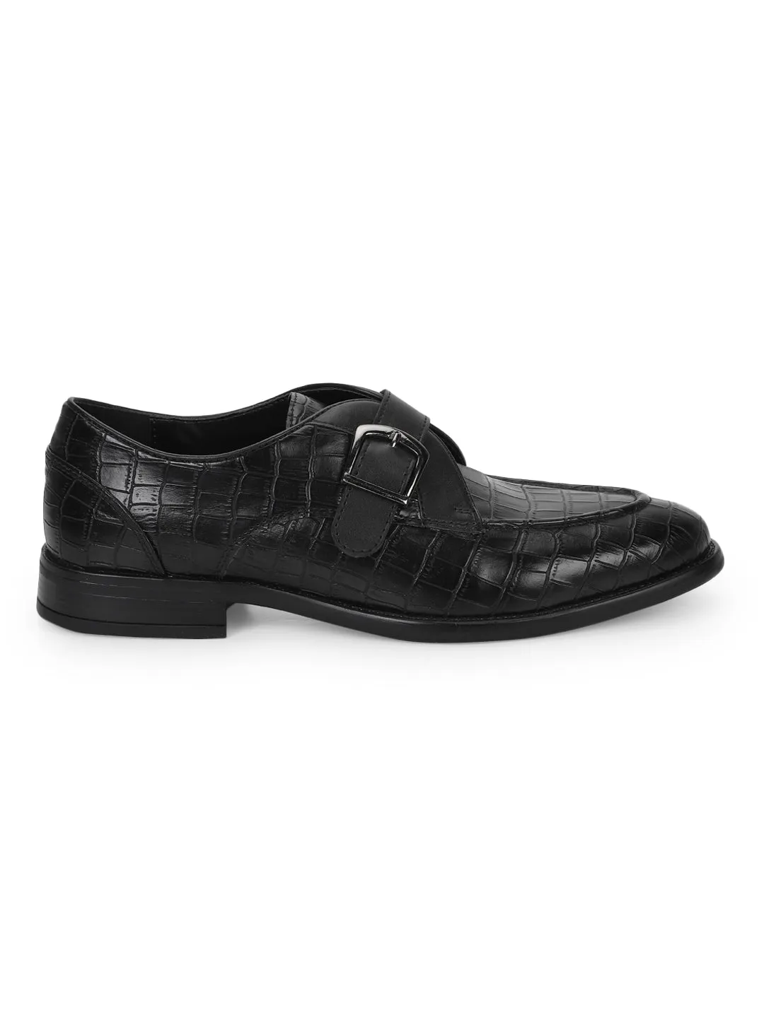 Black Croc PU Men Loafers (TC-SM-5028-BLKCROC)