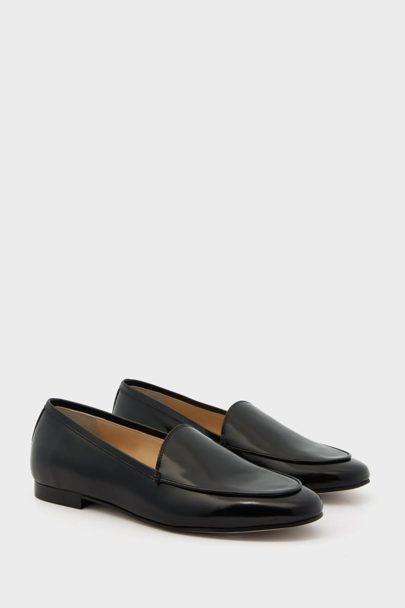 Black Leather Rowan Loafers