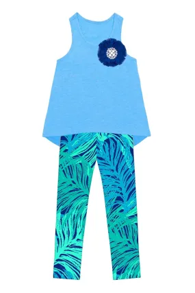 Blue Tropical Dream Donna Set - Girls