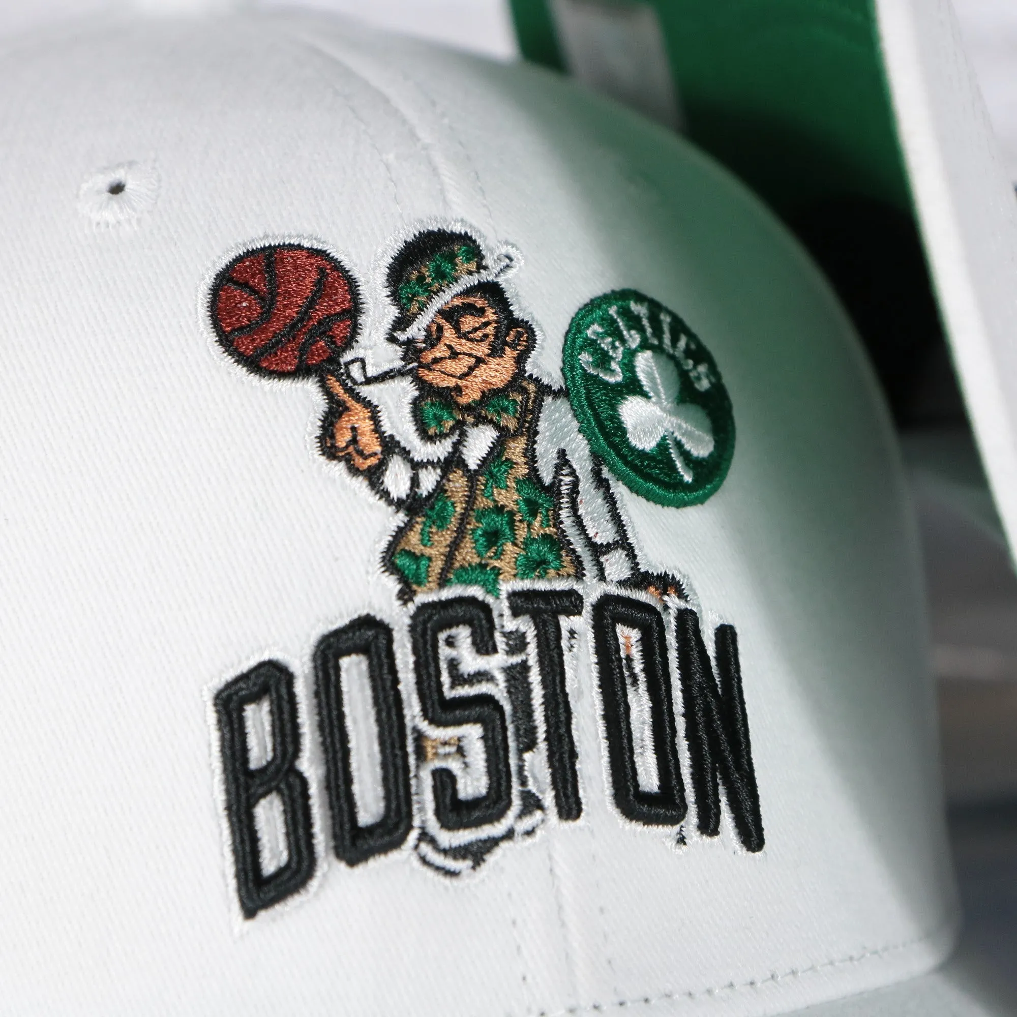 Boston Celtics NBA Hardwood Classics All in Pro Green Bottom | White Snapback Hat