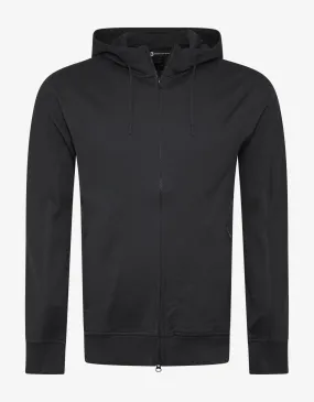 Carbon Grey Y-3 Print Zip Hoodie -