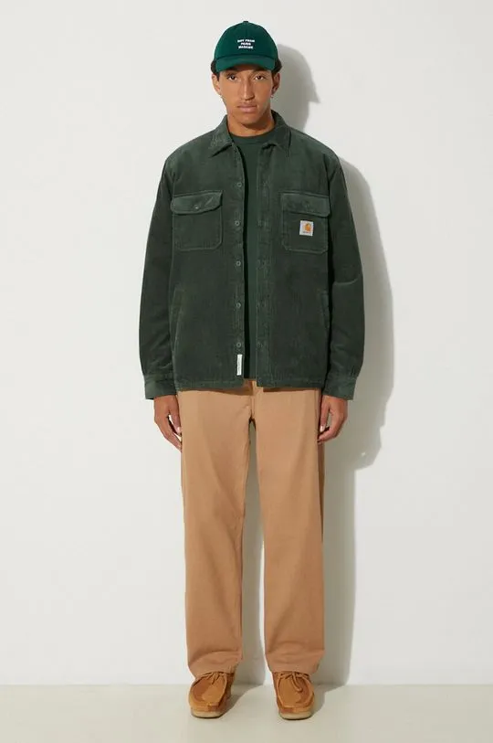 Carhartt WIP corduroy jacket Whitsome Shirt Jac green color I028827.29UXX