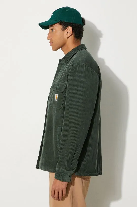 Carhartt WIP corduroy jacket Whitsome Shirt Jac green color I028827.29UXX