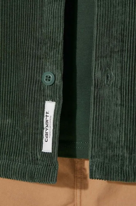 Carhartt WIP corduroy jacket Whitsome Shirt Jac green color I028827.29UXX