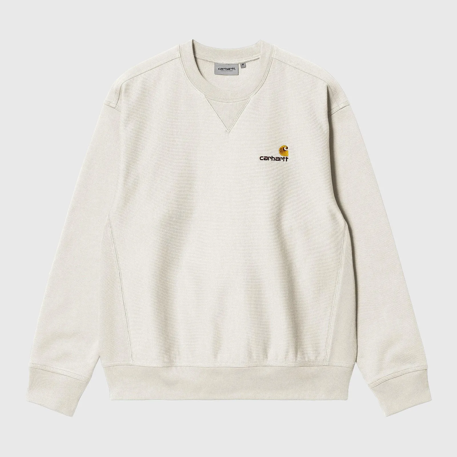 Carhartt Wip Felpa American Script Sweat Panna Uomo