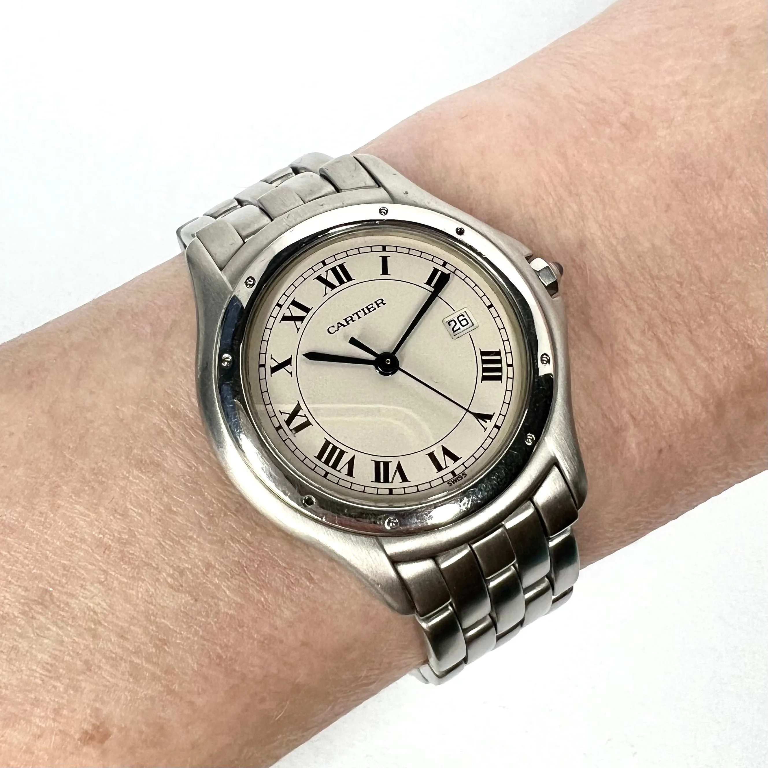 CARTIER PANTHERE COUGER Quartz 32mm Steel Watch