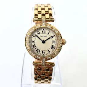 CARTIER PANTHERE VENDOME 24mm 18K Yellow Gold ~0.50TCW Diamond Watch