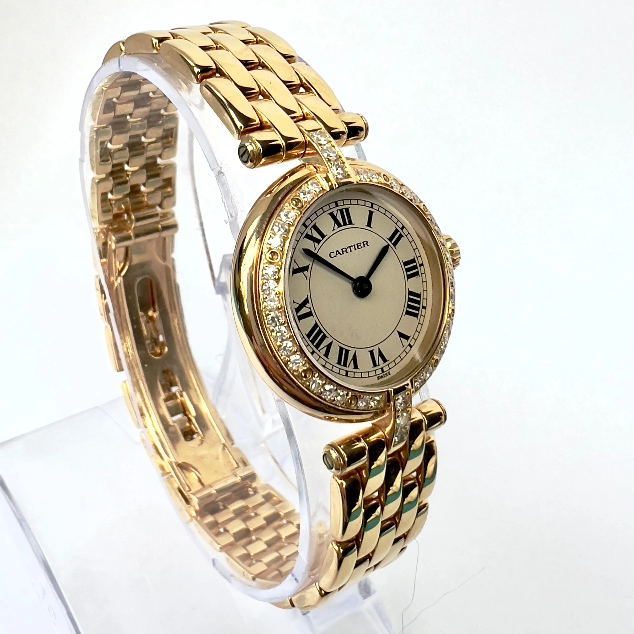 CARTIER PANTHERE VENDOME 24mm 18K Yellow Gold ~0.50TCW Diamond Watch