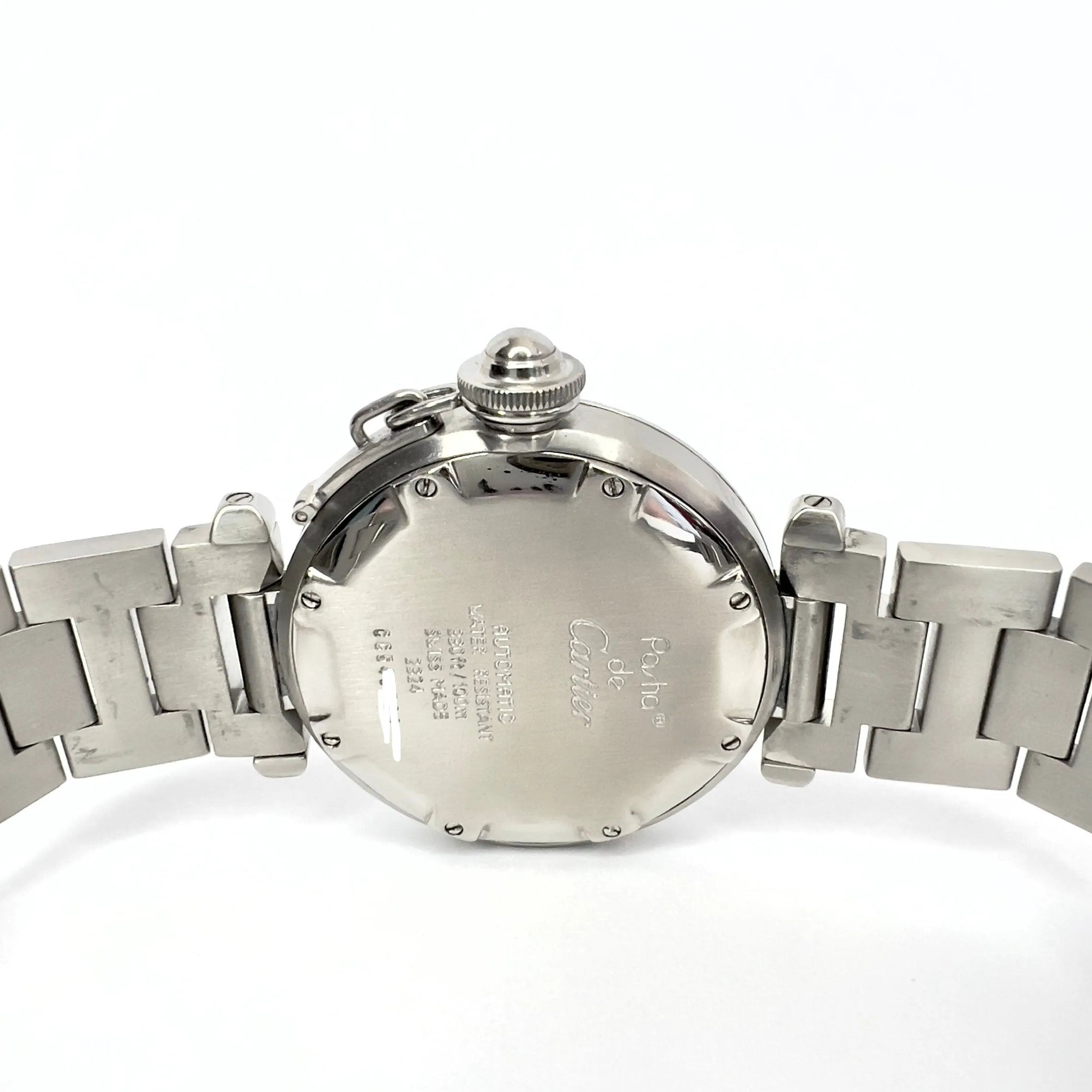 CARTIER PASHA Automatic 35mm Steel 1.81TCW DIAMOND Watch