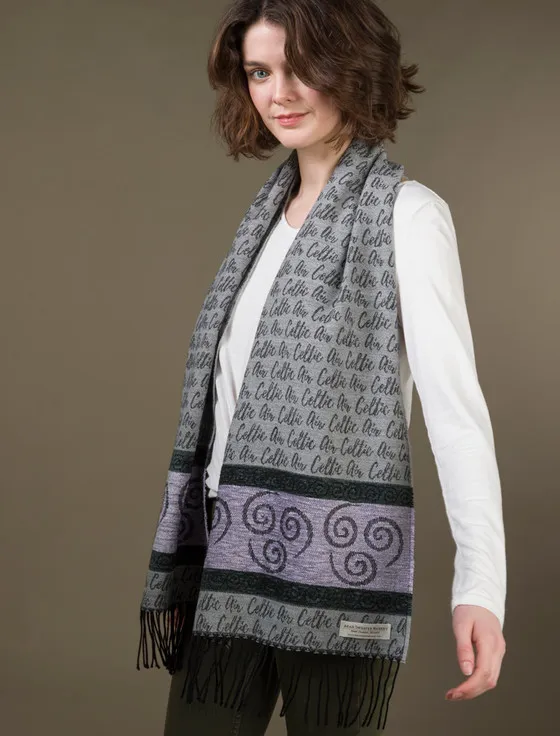 Celtic Border Element Scarf - Air