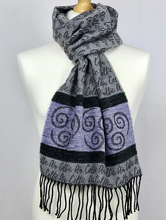 Celtic Border Element Scarf - Air