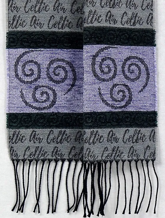 Celtic Border Element Scarf - Air