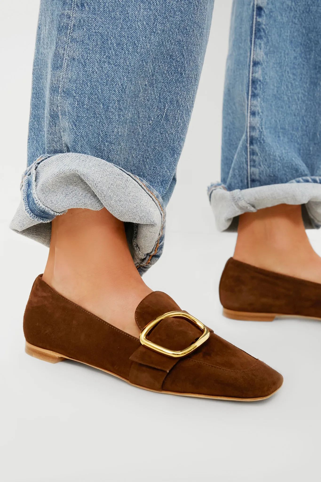 Chocolate Suede Chesla Loafers