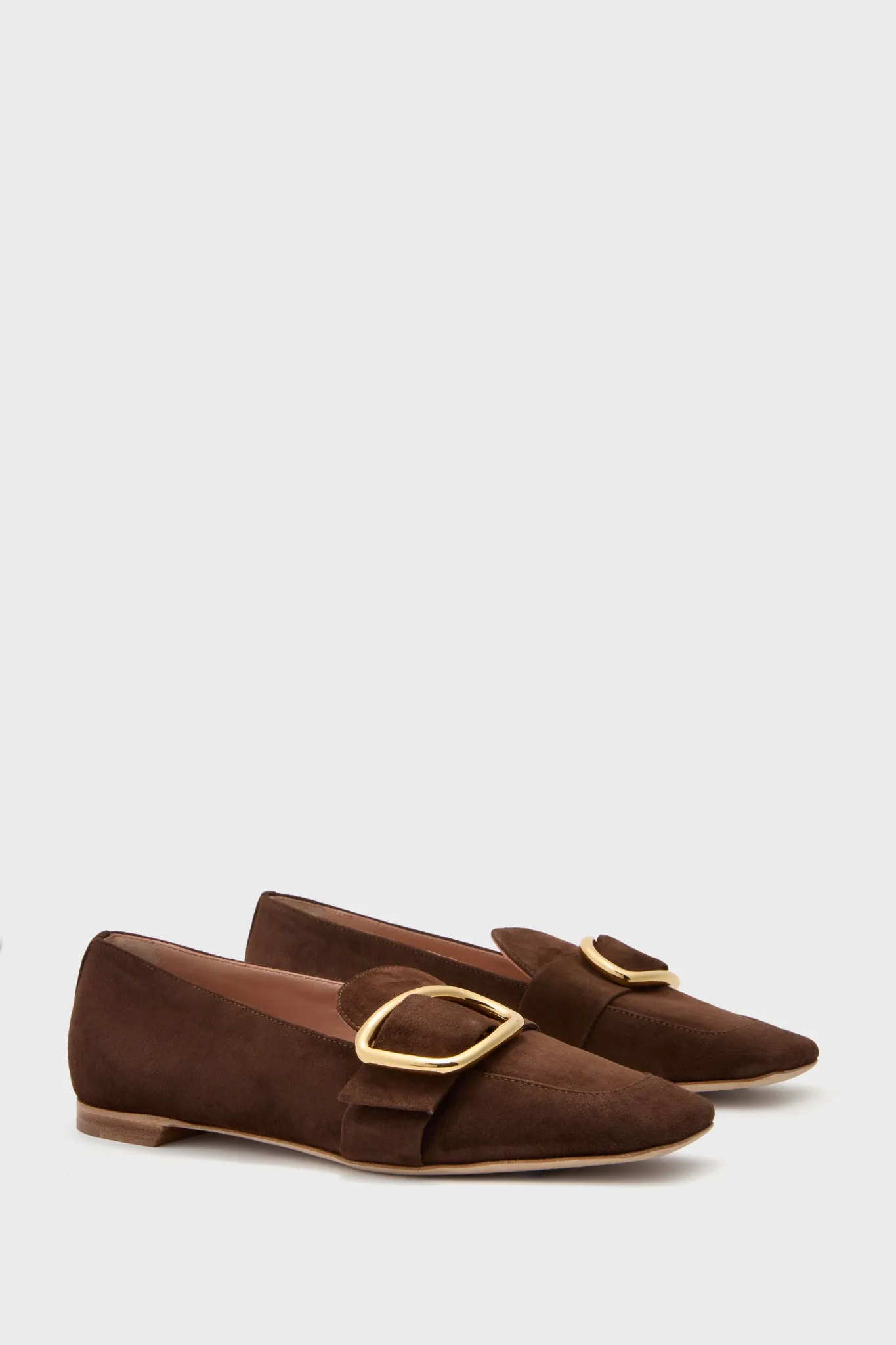 Chocolate Suede Chesla Loafers