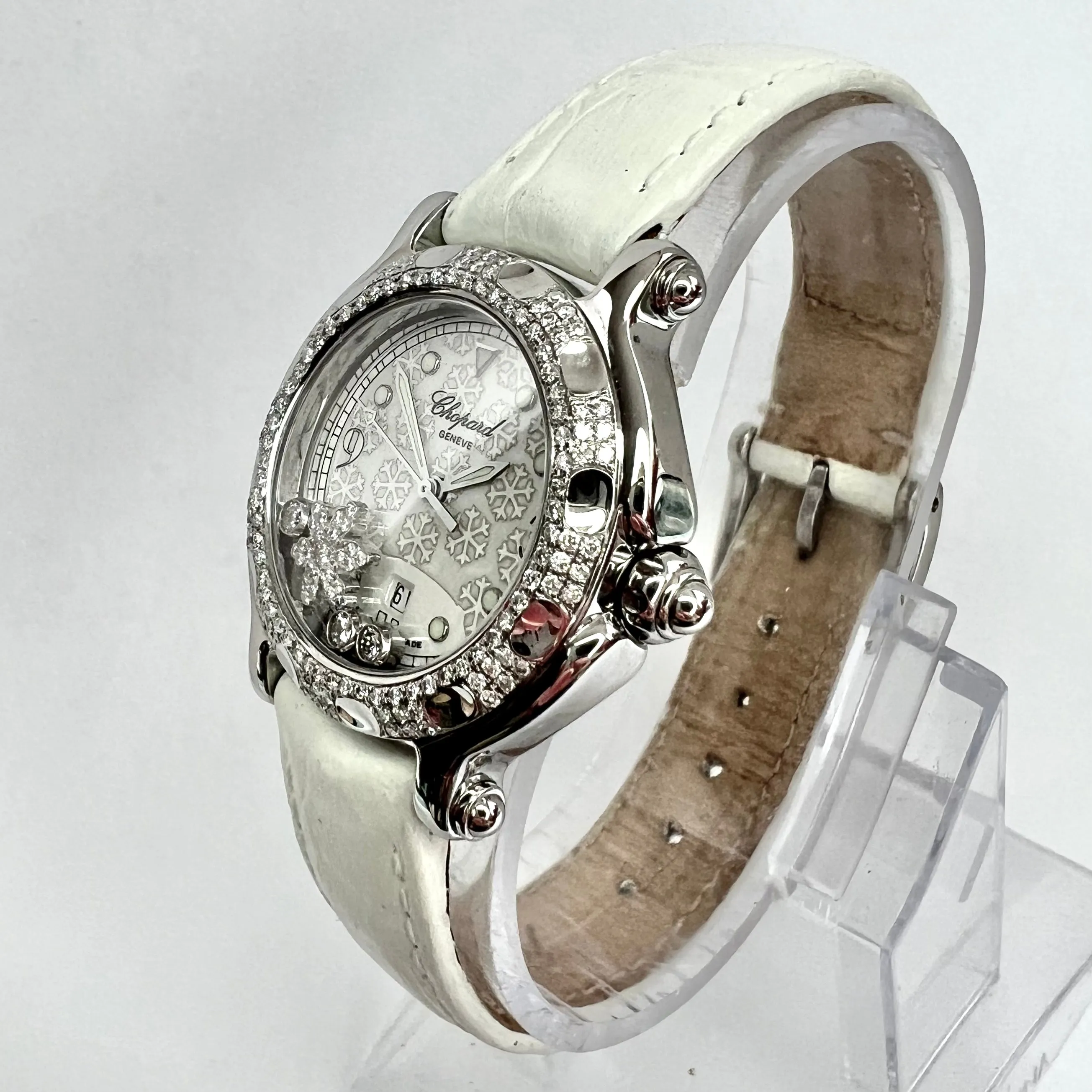 CHOPARD HAPPY SPORT 32mm Quartz Steel 0.94TCW Diamond Watch