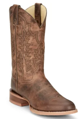 CJ2045 JUSTIN CLANTON KHAKI COWHIDE 12 WIDE ROUND TOE BOOTS