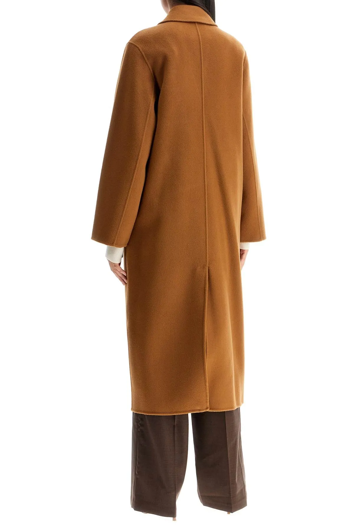 clara double-breasted wool coat IO111105 LIGHT GINGERBREAD