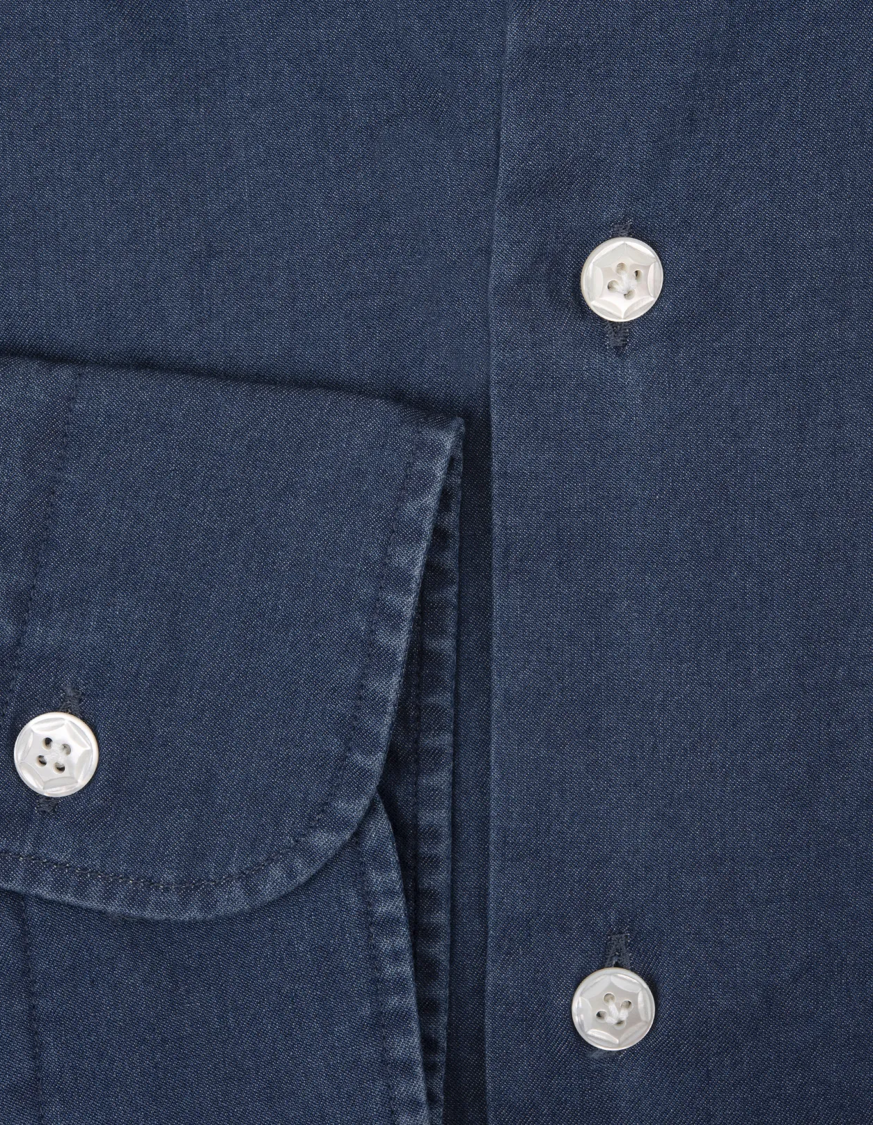 DANDY LIFE Blue Denim Cotton Regular Fit Shirt