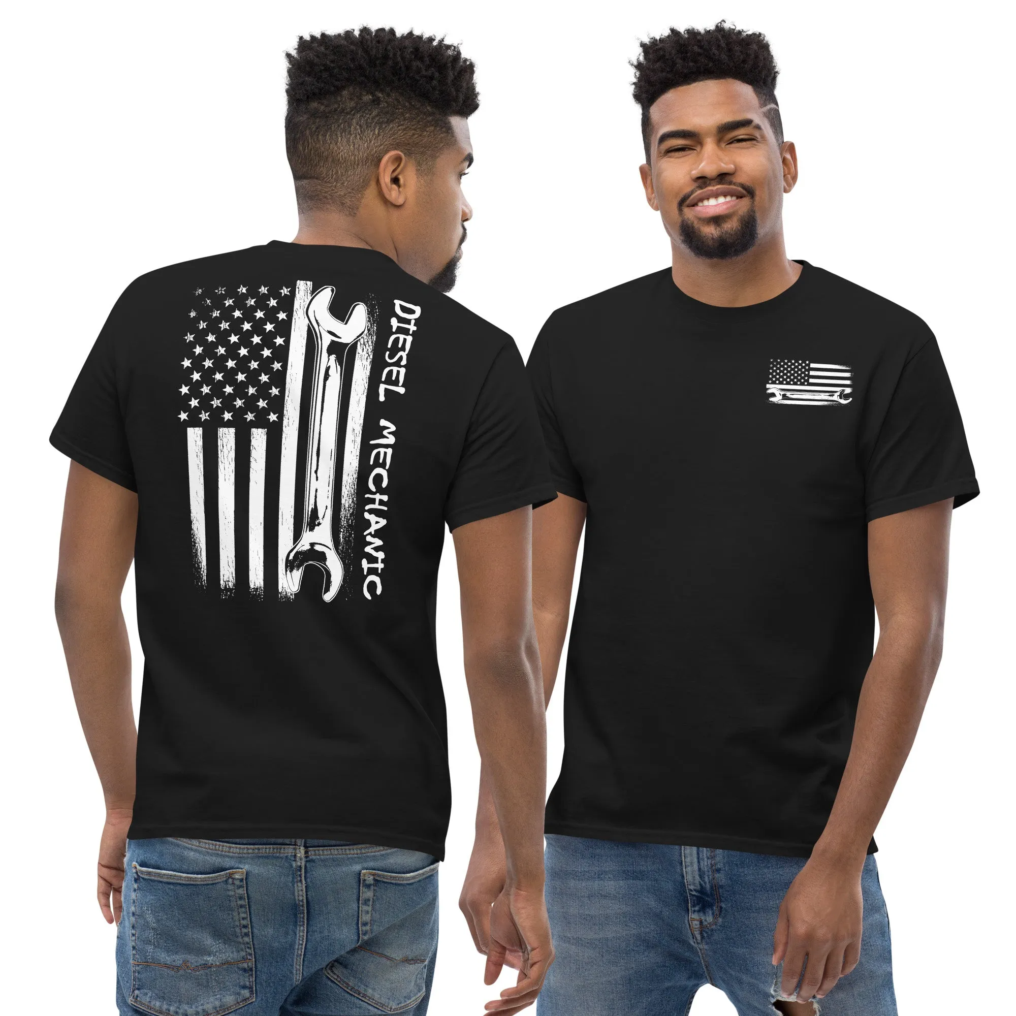 Diesel Mechanic American Flag T-Shirt