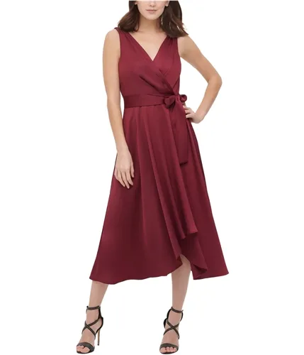 Dkny Womens Belted Midi Dress