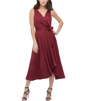 Dkny Womens Belted Midi Dress