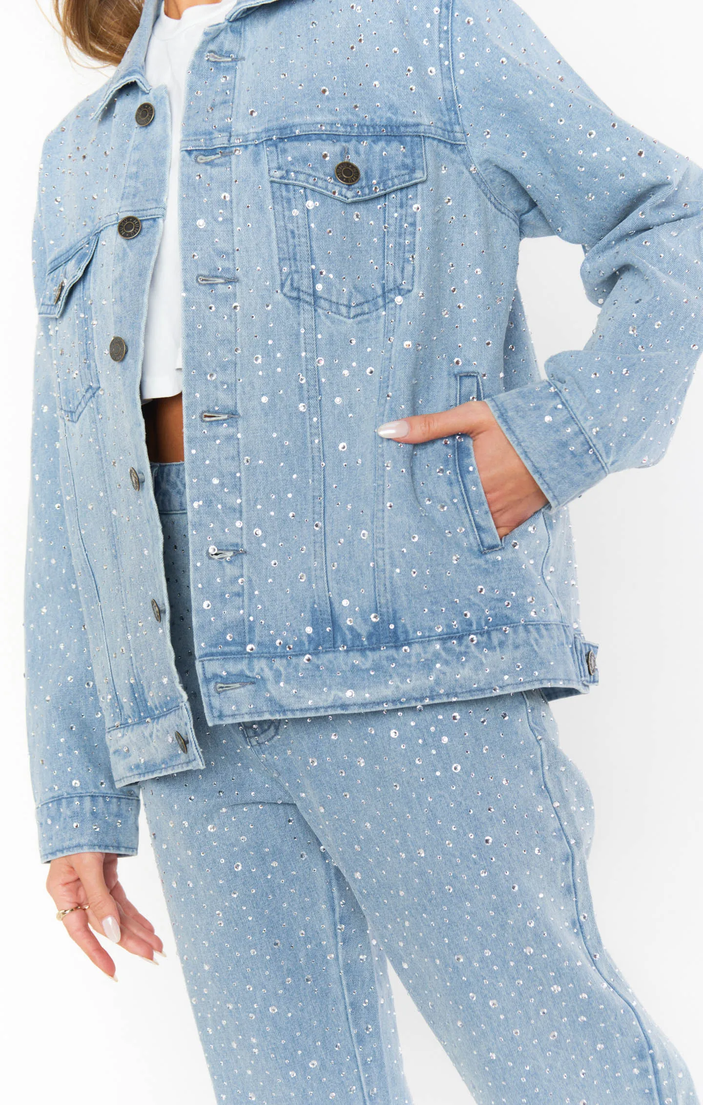 Dover Denim Jacket ~ Embellished Indigo