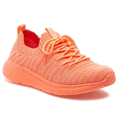 Dyann Knit Sneakers - Orange Knit