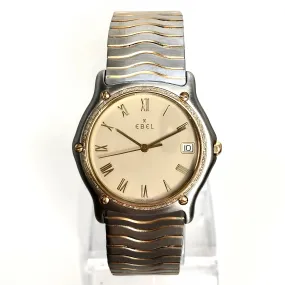 EBEL WAVE Quartz 35mm 2 Tone Diamond Watch