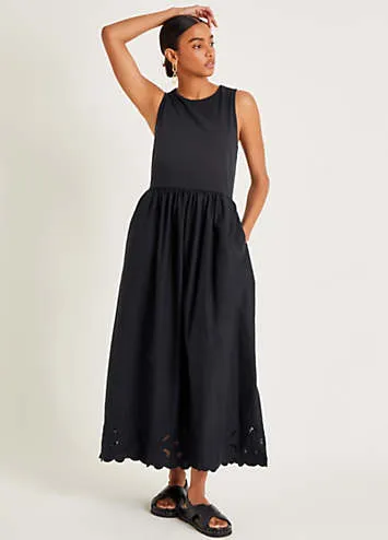 Esme Embroidered Sleeveless Midi Dress by Monsoon | Look Again