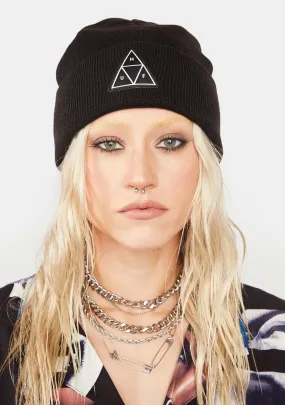 Essentials Triple Triangle Cuff Beanie-