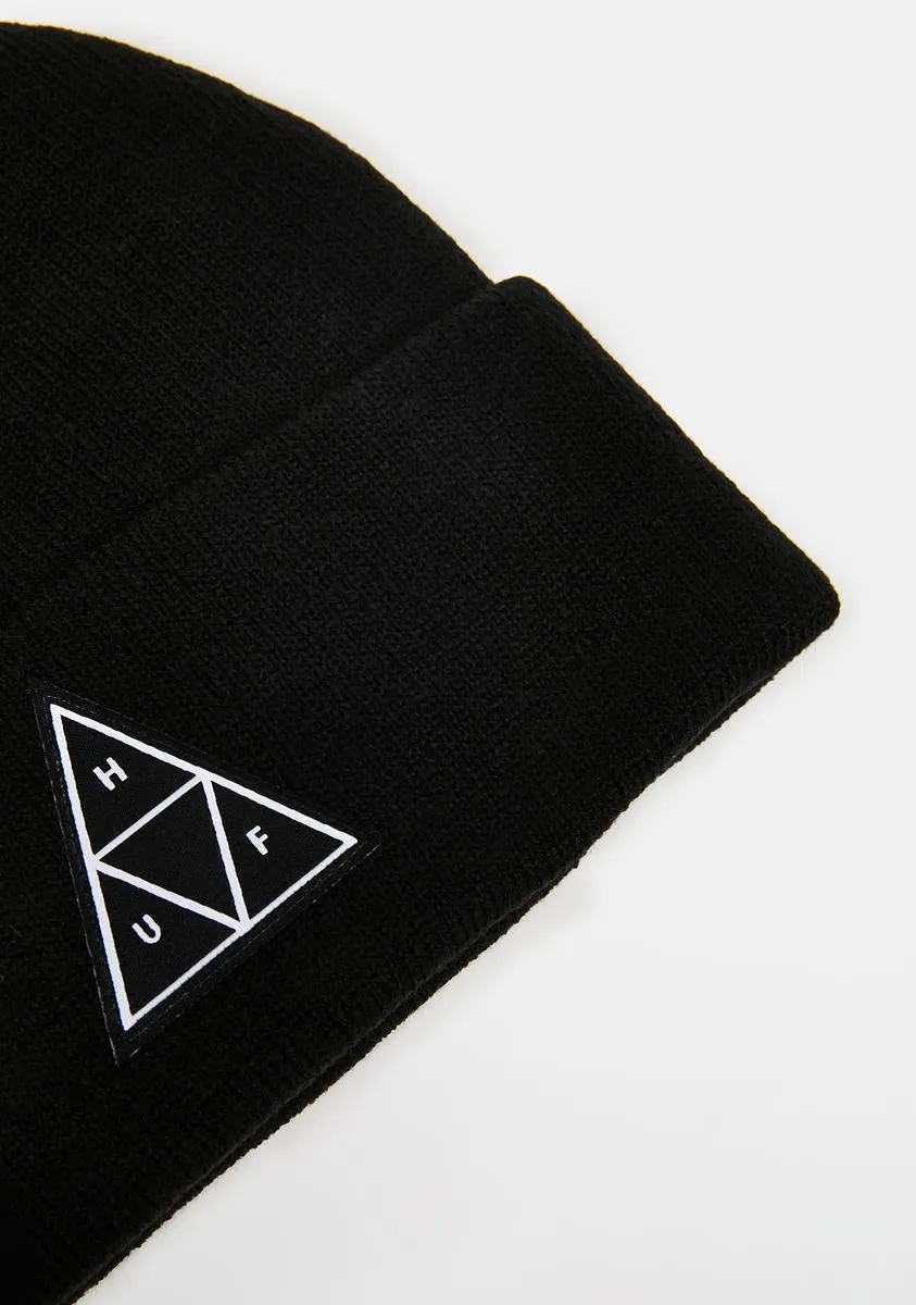 Essentials Triple Triangle Cuff Beanie-