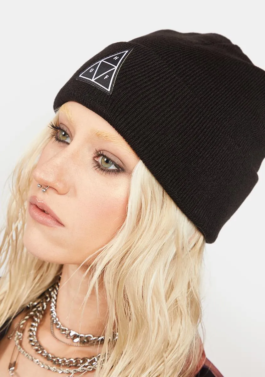 Essentials Triple Triangle Cuff Beanie-