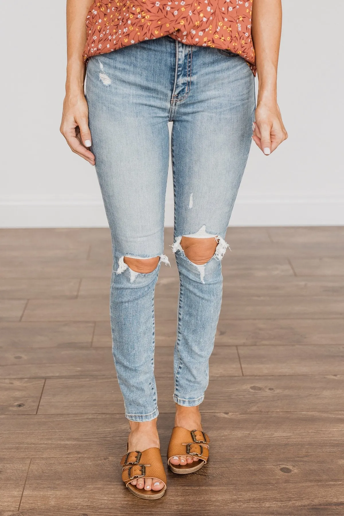 Eunina Distressed Skinny Jeans- Rya Wash